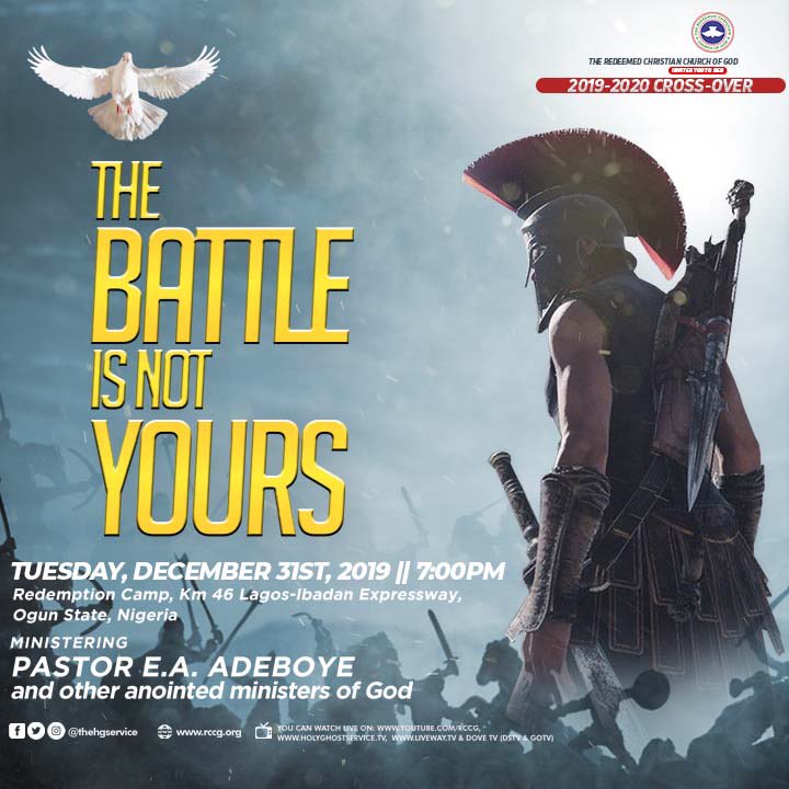 RCCGworldwide's tweet photo. End the year #Victoriously and enter #2020s #Triumphantly with #JesusChrist.
Join @PastorEAAdeboye for the #CrossOver Service.
Available Live: https://t.co/6ihEOJL6TP https://t.co/14edpKvBVe