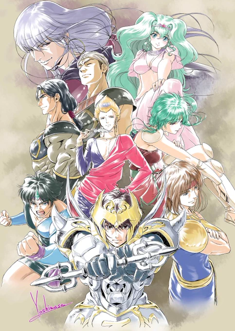 放送時にいろいろあった作品ですが…自分は好きでしたよ(*'ω`*)
ちょうど最近ちまちまと描き進めていたのがコレでしたw
正確には1989年に始まって、1990年へ年またぎで放送していたんですね。
#アニメブームの1990年代
#シュラト 