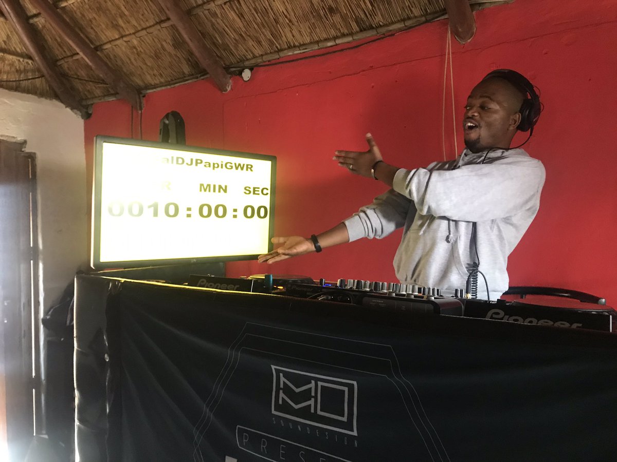 DJSmashP's tweet photo. Sometimes youβve got to press the rest button to achieve greater things.
0010:00hours.πΏπ¦ππͺπ½ππ½π
#RealDJPapiGWR
#GuinnessWorldRecord
#LapengLifestyle
#Tomorrowland
#MusicVault
#Musicisking
#UltraMusicSA https://t.co/vA6VAwUAHR