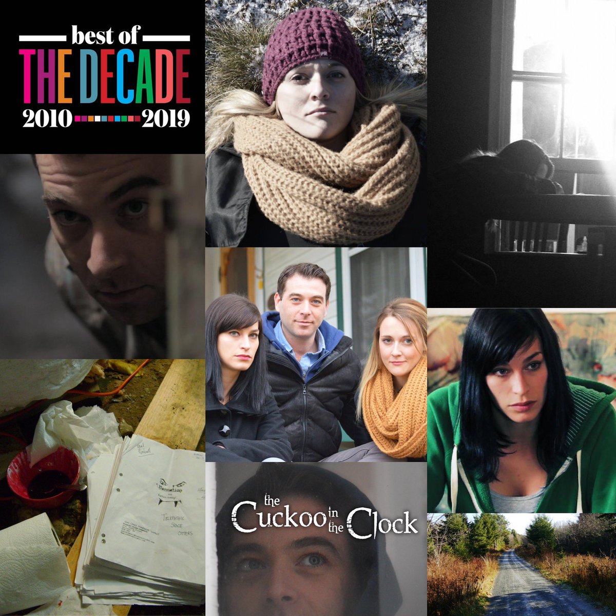 sewell7's tweet photo. One of my favourite and creatively fulfilling collaborations over the past decade has been with Canadian filmmaker @paulkimballfilm - here’s looking forward to our next filmic adventure! :-) #2010sinreview #indiefilms #TheCuckooInTheClock #Roundabout #ExitThread #Rubicon @B7Media https://t.co/zYwEt4282e