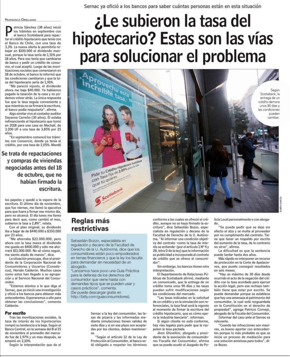 SMiente's tweet photo. Como es posible que la ley tenga interpretaciones tan disimiles... al final el único perjudicado es el cliente... @SERNAC @Scotiabank_CL @cmfchile_ #Respetenlaoferta https://t.co/axWXUsO4d6