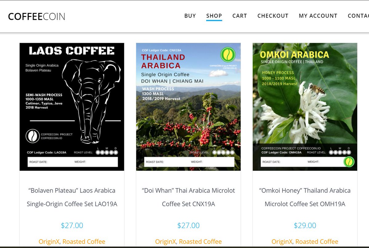JavaNomad's tweet photo. Start 2020 w/amazing source-roasted Thailand arabica #Coffee beans from the #CoffeeCoin project. Pay with COF, #BitcoinCash / $BCH or $Waves. 
@wavesplatform @Waves_Exchange @waveslabs @rogerkver @MCryptoCheckout Prices include worldwide shipping: https://t.co/6fcsDKJSSK https://t.co/jTCpDxTtiO