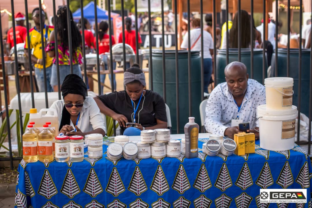 GEPAGhana's tweet photo. Scenes from the @NaturallFest sponsored by @GEPAGhana 

#ExportGhanaExportMore #gepa #naturallfest #YearOfReturn #Christmas https://t.co/NvQc0SWRWq