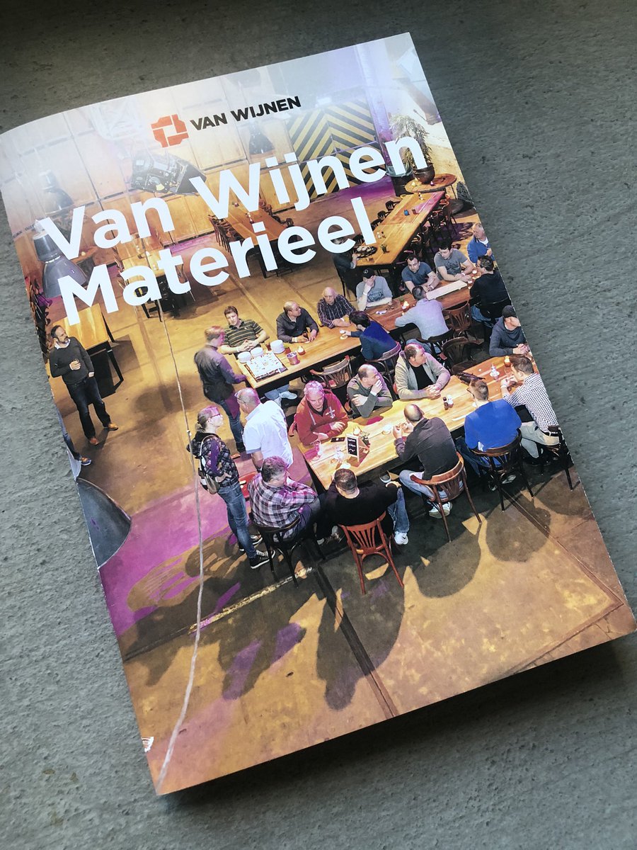 DijkhuizenJan's tweet photo. Het eerste magazine van ‘Van Wijnen Materieel’ is uit, gemaakt door en voor onze medewerkers van de materieeldienst! Vol met nieuws, terugblikken maar vooral bedoeld als smoelenboek. #trots @VanWijnenGroep https://t.co/tusApUUiZ2