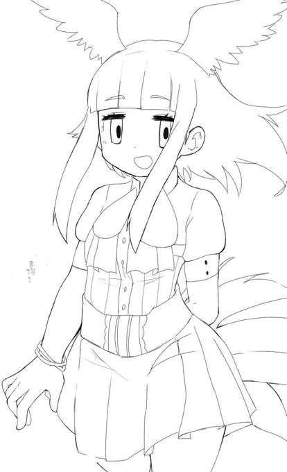 落書き 3の服のトキちゃん 