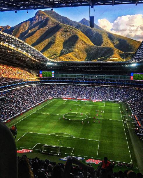 ESPNFC's tweet photo. Mexican side Monterrey have won the Liga MX title for the fifth time. This is where they play their home games 😍 https://t.co/DBpcPzRyjR