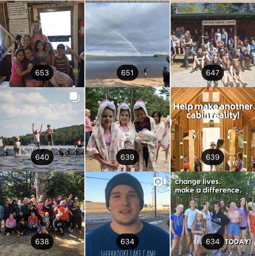 More #2019instarecap from #2019. What a year! More people following us on social media that ever before! Over 1830 of Facebook and over 800 on #instagram . Trust us you don’t want to miss out on #summer2020 #theplacetobethissummer #sherbrookelakecamp