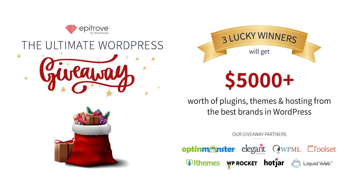 epitrove's tweet photo. We’re here to help you have an amazing #NewYear with our bundle of joy. Take a look at our special #giveaway &amp; participate to win. 

https://t.co/qlwgDI5tUa

#GiveawayAlert #Giveaways #WordPress #plugins #HolidaySale #plugindeals #wordpressdeveloper #NewYear2020 https://t.co/WUEqErv6Qn