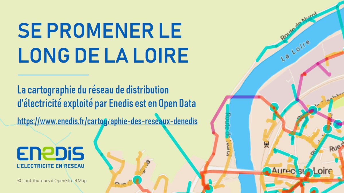 enedis's tweet image. Enedis met en ligne la cartographie complète du réseau de distribution d’#électricité #OpenData 

Retrouvez ces données ici : enedis.fr/cartographie-d…