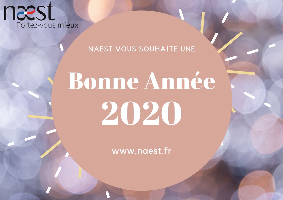 Toute l'équipe de <a href="/NaestFrance/">NaestFrance</a> vous souhaite une bonne et heureuse année 2020 🎉✨
🌟 #PortezVousMieux