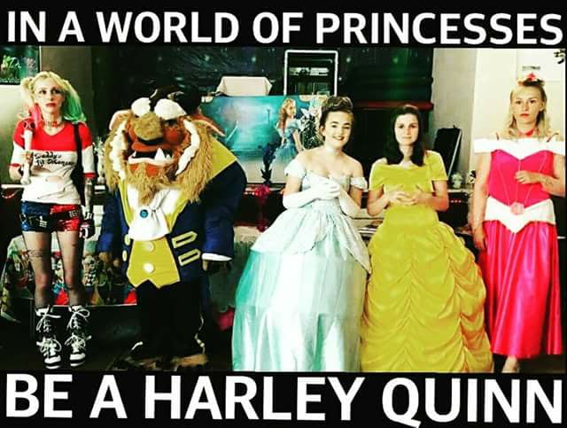 AntoniaToni666's tweet photo. IN A WORLD OF DISNEY PRINCESSES..... BE A HARLEY QUINN!! #HarleyQuinn #disneyprincess #BeYourself #SuicideSquad #DC https://t.co/IL73qnmgHd