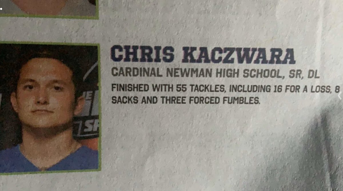 CKaczwara's tweet photo. Blessed to be named first team palm beach post!!! https://t.co/wjr1LnKlTJ