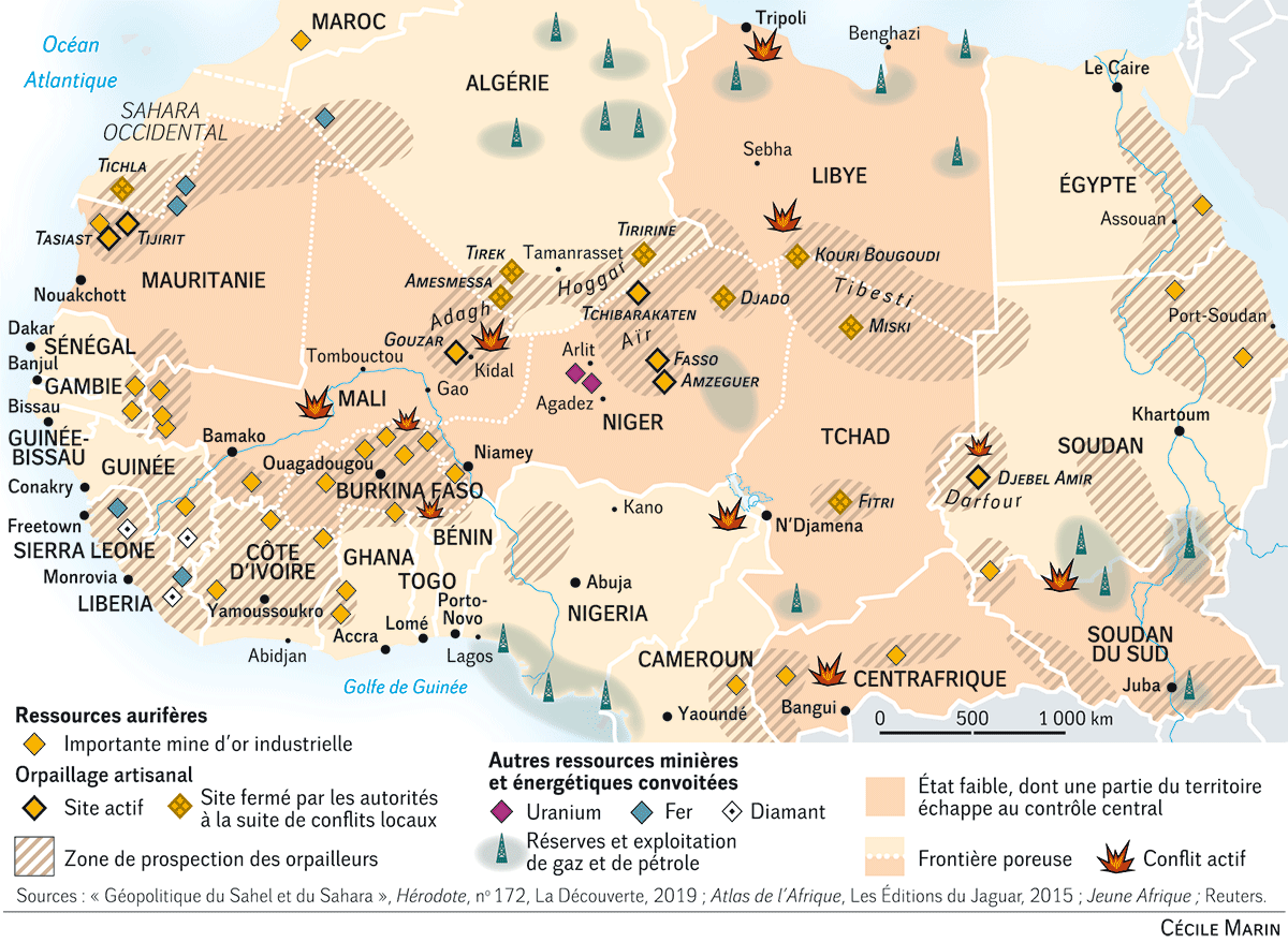 tarikea's tweet photo. Depuis la découverte de filons au #Tchad, au #Soudan et au #Niger, des milliers d’hommes creusent le #Sahara à la recherche d’or. Une ruée qui a pris de court des États du #Sahel déjà déstabilisés par les trafics en tout genre. https://t.co/n03amcWfV5 @mdiplo @Cecilecarto https://t.co/aI7iys0fRk