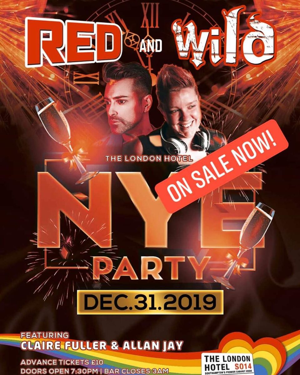 AllanJay101's tweet photo. WHAT YOU DOING #NewYearsEve 
Come @londonhotelso14 party with us me and the amazing  @djclaire .... 

#redandwild .... 

 #gayboy #gaysinger #singer #gayuk #gaymusic #gayartist #gayguys #gaytwink #gaymen #music #musician #spotifyartist #recordingartist #allanjay https://t.co/caXaQQOwPA