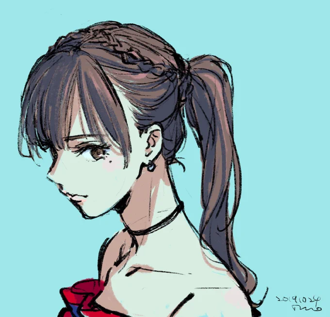 ちゃんと描いたのにアップしてなかったおけぇちゃん 