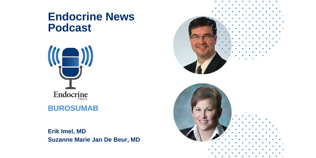 TheEndoSociety's tweet image. Promising findings from clinical trials regarding #Burosumab, a human monoclonal antibody designed for the treatment of X-linked #hypophosphatemia, were discussed with Erik Imel, MD and Suzanne Marie Jan De Beur, MD, during our tenth podcast of 2019: bit.ly/35abJS0