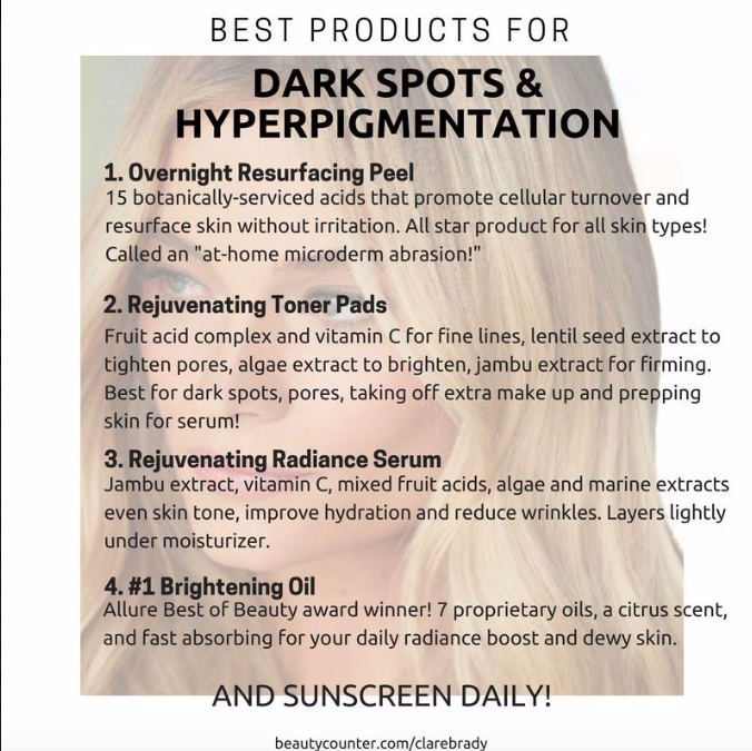 ClareMD_'s tweet photo. Need help with dark spots and hyperpigmentation? Those are two of my main issues, too! 

Our Resurfacing Peel is #1 for this! Actually, WEARING SUNSCREEN is! But the Resurfacing Peel is next! 

I also love the Rejuvenating Toner Pads, Radiance Serum, and vitamin C filled brig.... https://t.co/NMMYhvQziY