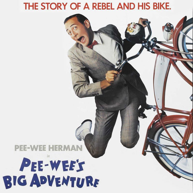 LTRiverOaks's tweet photo. When his beloved bike is stolen, Pee-wee Herman sets out on a riotous cross-country adventure to get it back. Directed by Tim Burton. #PeeWeesBigAdventure screens this Fri & Sat at 11:59 PM. Get Tix: https://t.co/OkC6TcFHCs https://t.co/UsaRjxGvrE