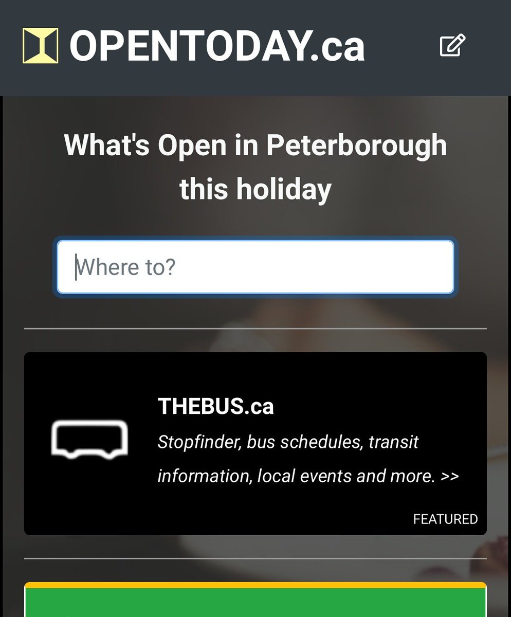 thebuscanada's tweet photo. Our friends at https://t.co/l3ZydPQ70L have created a listing for what's open this holiday in Peterborough and when. Check it out and share it with your friends!
#LocalAd #ptbo #opentodayptbo #cooltools #bookmarkIt @OpenTodayCanada https://t.co/6hj4wSl2PF