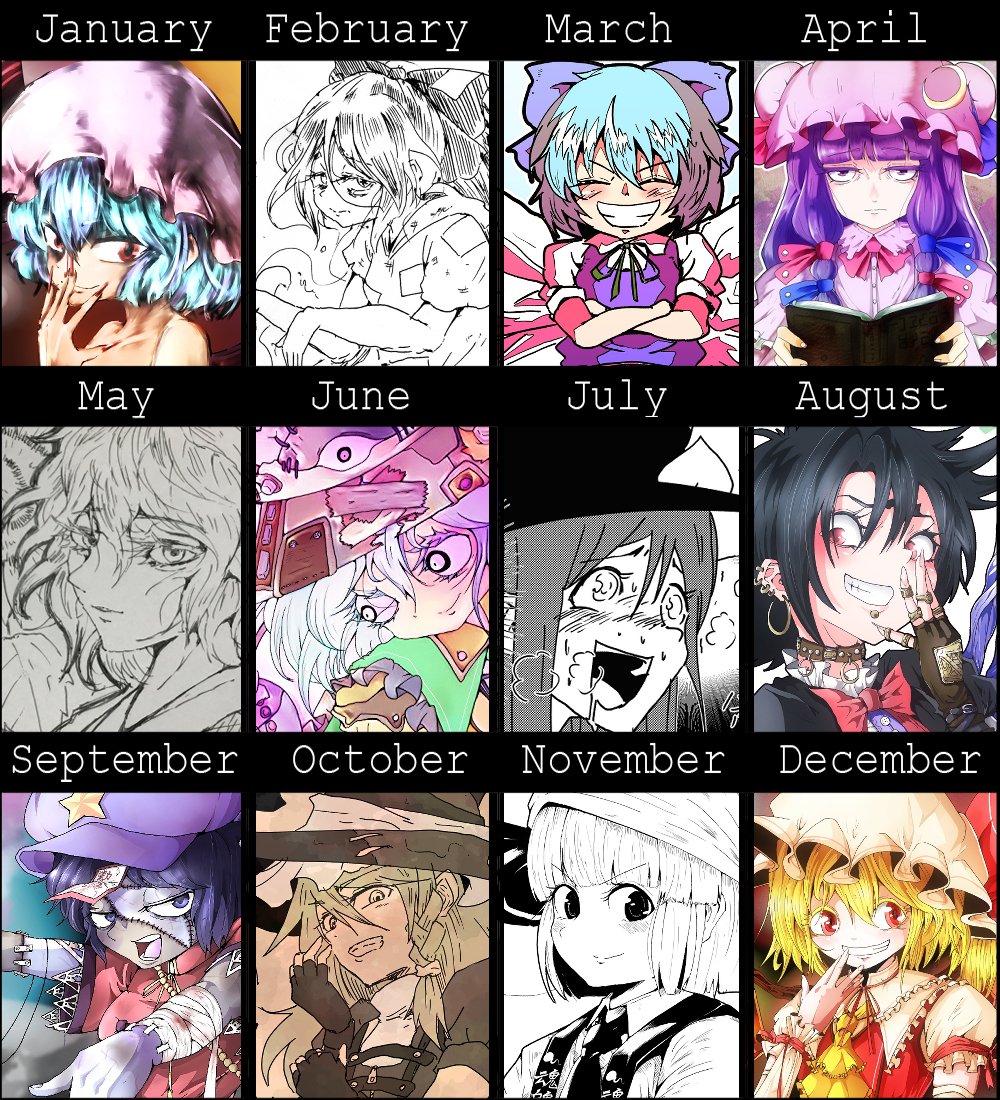 #2019年の絵を振り返る 
年々描く枚数が減ってきてんよ 