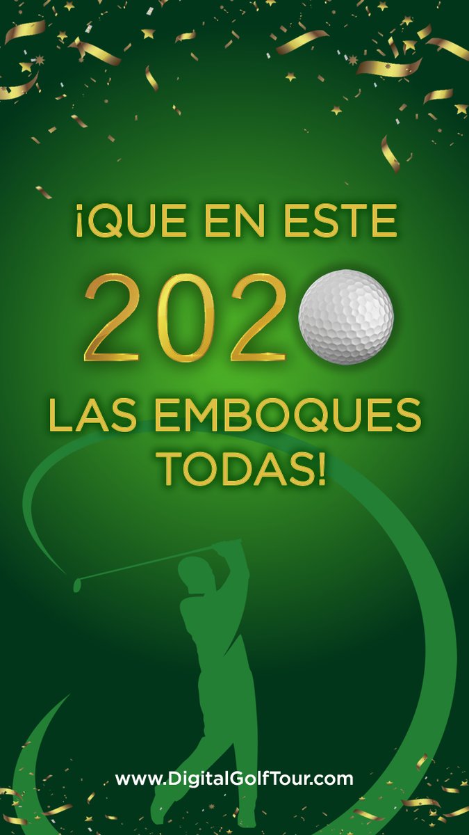 digitalgolfar's tweet photo. ⛳️¡@digitalgolfar les desea un Feliz 2020! 🍾🥂🏌️🎉 https://t.co/FoAnJ9hHLb