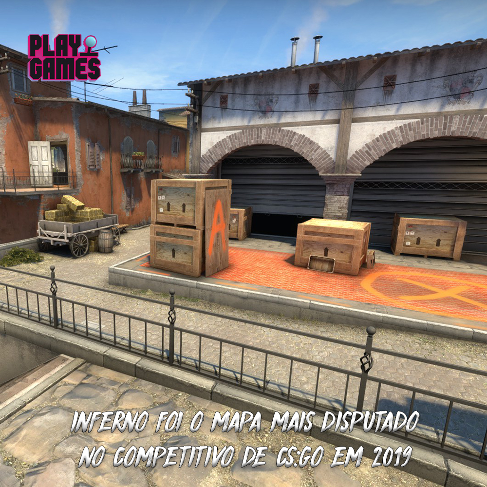 PlaygamesBras's tweet photo. Conhecido por ser a pedra no sapato da MiBR, o mapa Inferno termina 2019 como o mais jogado no cenário competitivo de CS:GO, incluindo campeonatos presenciais e online, com 3004 rounds disputados. https://t.co/nbaHJuV8DM