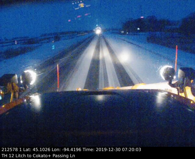MnDOTsouthwest's tweet photo. New day, same story: snow and ice making travel difficult. Crews began working while we were still sleeping. Help them out by manually turning on headlights and giving them room to treat and clear the roads. https://t.co/i9txaoHUt8