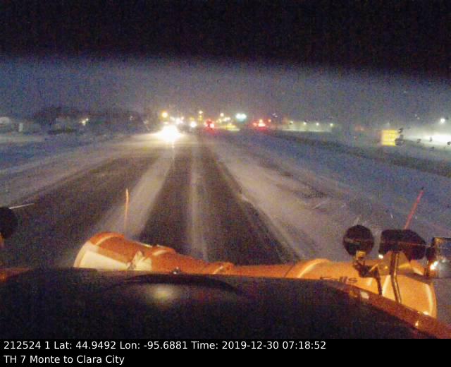 MnDOTsouthwest's tweet photo. New day, same story: snow and ice making travel difficult. Crews began working while we were still sleeping. Help them out by manually turning on headlights and giving them room to treat and clear the roads. https://t.co/i9txaoHUt8