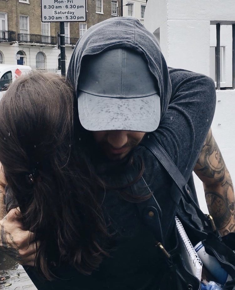 How he hugs his fans and ask them if everything is alright 