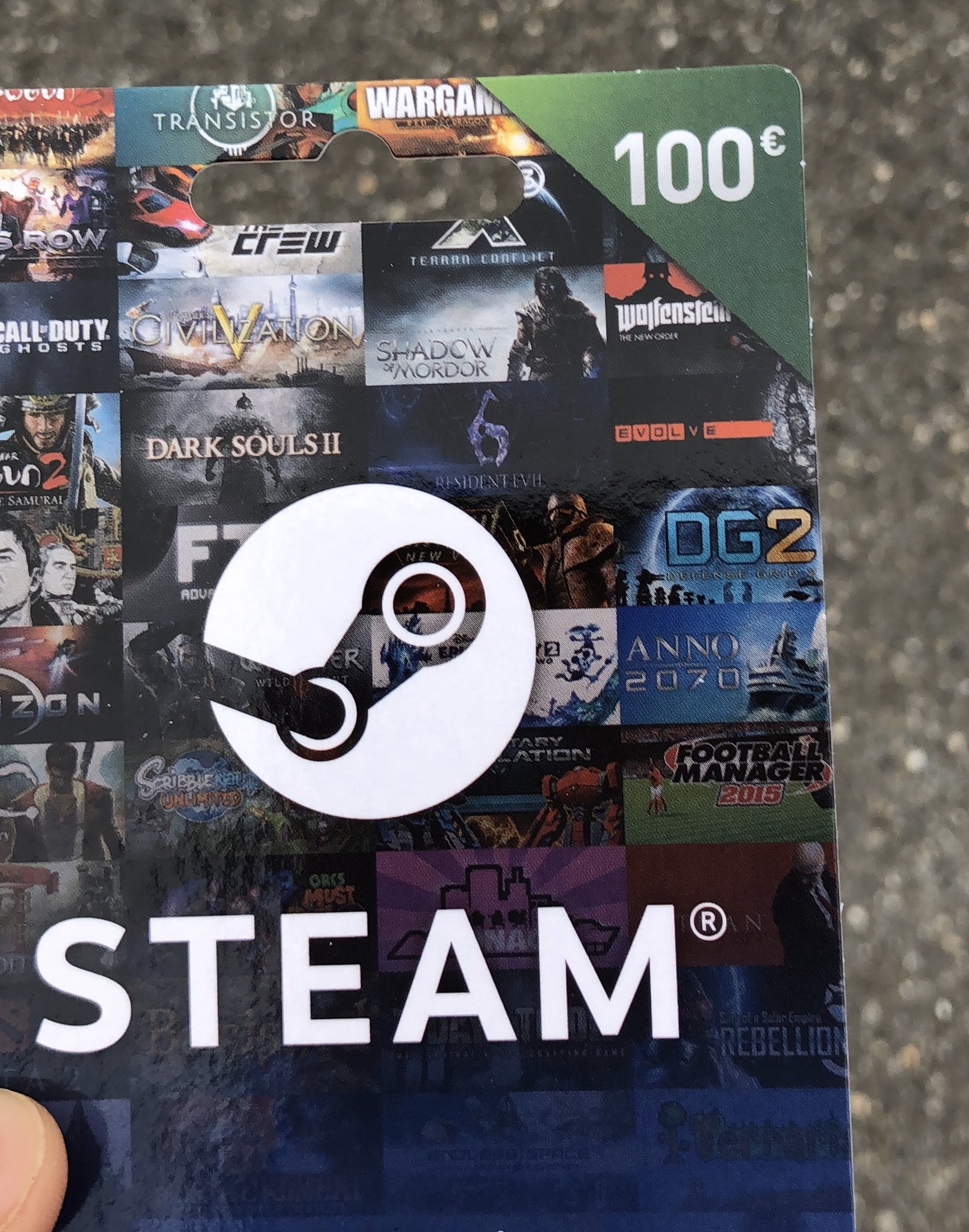 Steam Gift Card, €100