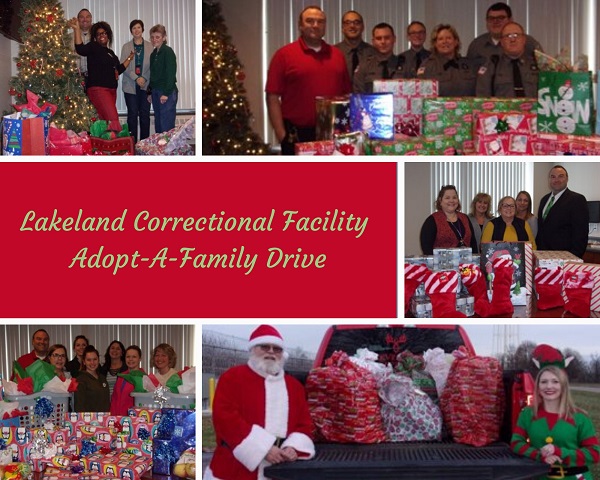 MichiganDOC's tweet photo. The holidays have definitely been brighter in #Michigan thanks to our incredible employees. Today we want to say thank you to Lakeland Correctional staff members for providing gifts for four families this holiday season through a partnership with @MichiganHHS. #MondayMotivation https://t.co/x4k2SExPgl