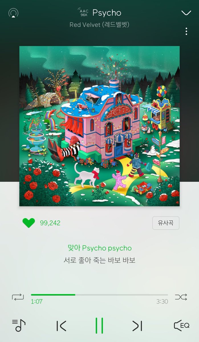 kwonjjaeyon's tweet photo. hourly melon, genie & spotify psycho stream 💪
#SayPSYCHO #FinaleWithRedVelvet @RVsmtown https://t.co/7kJZPmGr4l