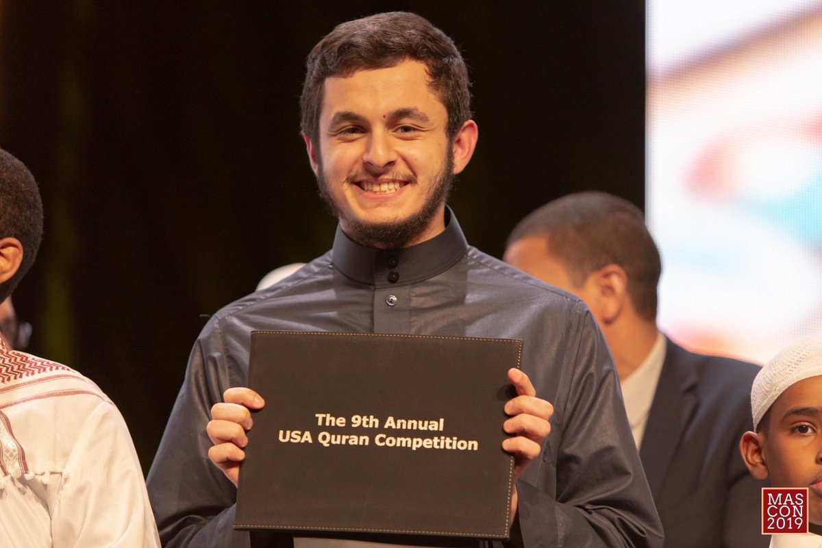 opprayercenter's tweet photo. CONGRATULATIONS 🎉🎊 to our Quran teacher in Quran Academy after-school program; Shaikh Abdullah Wazwaz for he got the 3rd place in the USA National Quran Competition May Allah reward him and grant him success in this life and the next. #MASCON2019 https://t.co/VyqyQ2MwiX