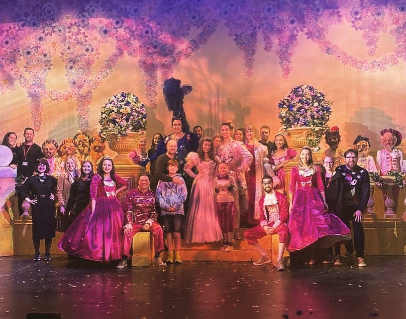 SteveAdamsBanks's tweet photo. Only 7 shows left of panto! It’s flown by! Here’s to the last leg into the New Year!! 🥳 #SnowWhite #CampusWestPanto https://t.co/trjeGKbXR5