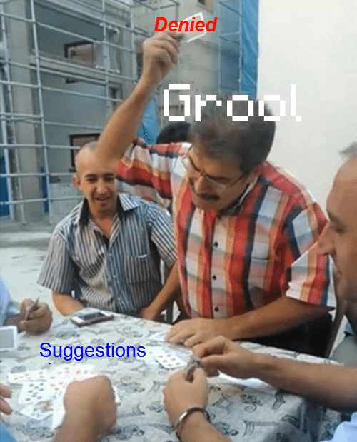 ServerMemelands's tweet photo. When Grool sees a suggestion he doesn't like https://t.co/4mi6BFTHcz