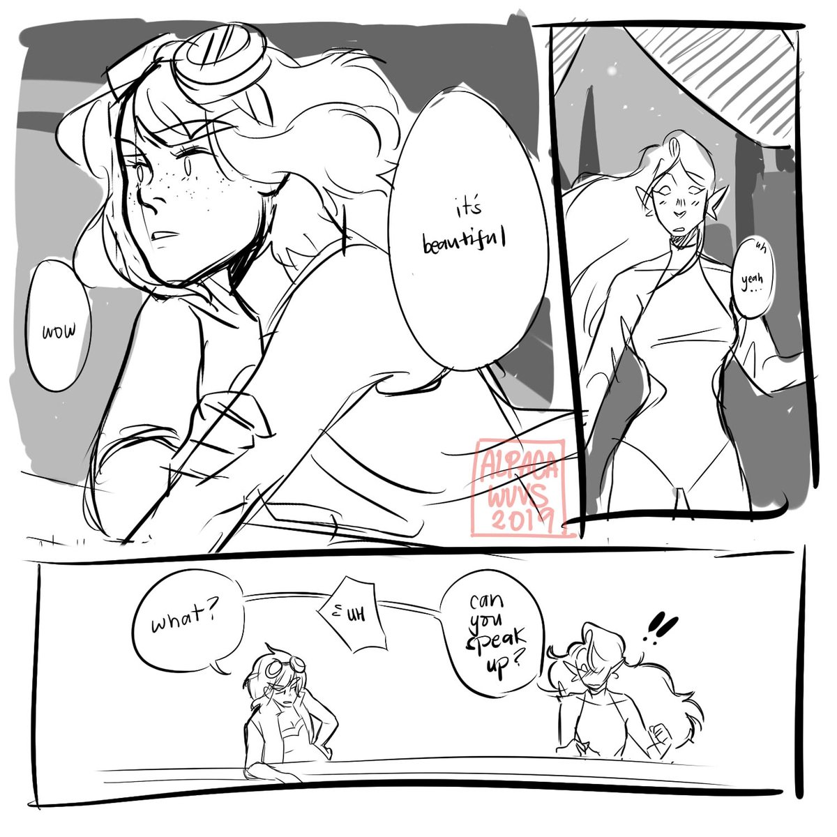 jen gets distracted by the view bc shes never seen the outside while theyre gathering parts for her giant robot,,,,,,,,,,,,,,,,,,,,,,,,,,,,, a gay moment
aS MUCH AS I WANNA MAKE COMICS FOR JEN & 006 (n erini) i lack the creativity to make an interesting plot for them ,, 