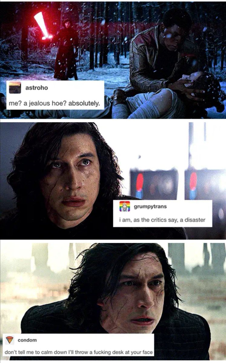 Emo Kylo Ren + Tumblr memes to brighten up your day. (The last one is pure  gold), image size:746x1200