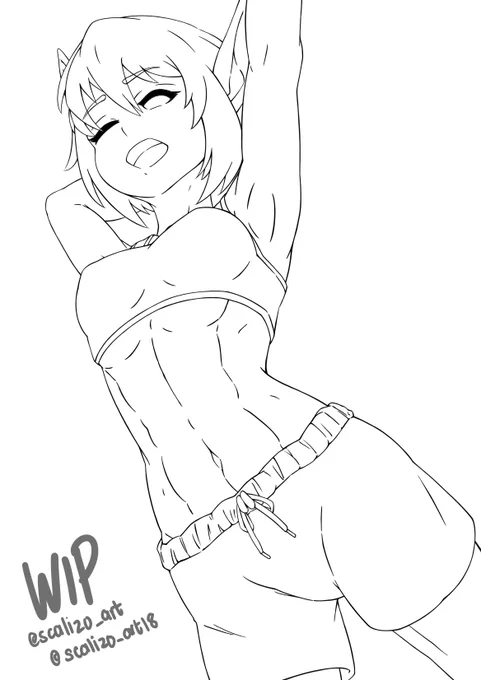 comm lineart done~ #WIP

naked and futanari versions available for viewing at @scalizo_art18 ? 