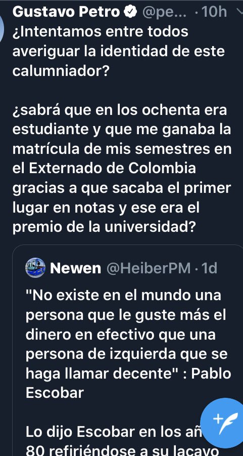 TysonUribeVelez's tweet photo. Petro no para de mentir!
Tan omnipotente se cree q hasta jura q sus mentiras son verdades enviadas por su Dios Fraus (mitología Romana) hoy “FRAUDE”
Q lastima!
Pero Colombia sabe q el ya era militante del M19 y fueron ellos mediante sus más de 557 secuestros los q lo financiaron! https://t.co/S5xvZuv7I3