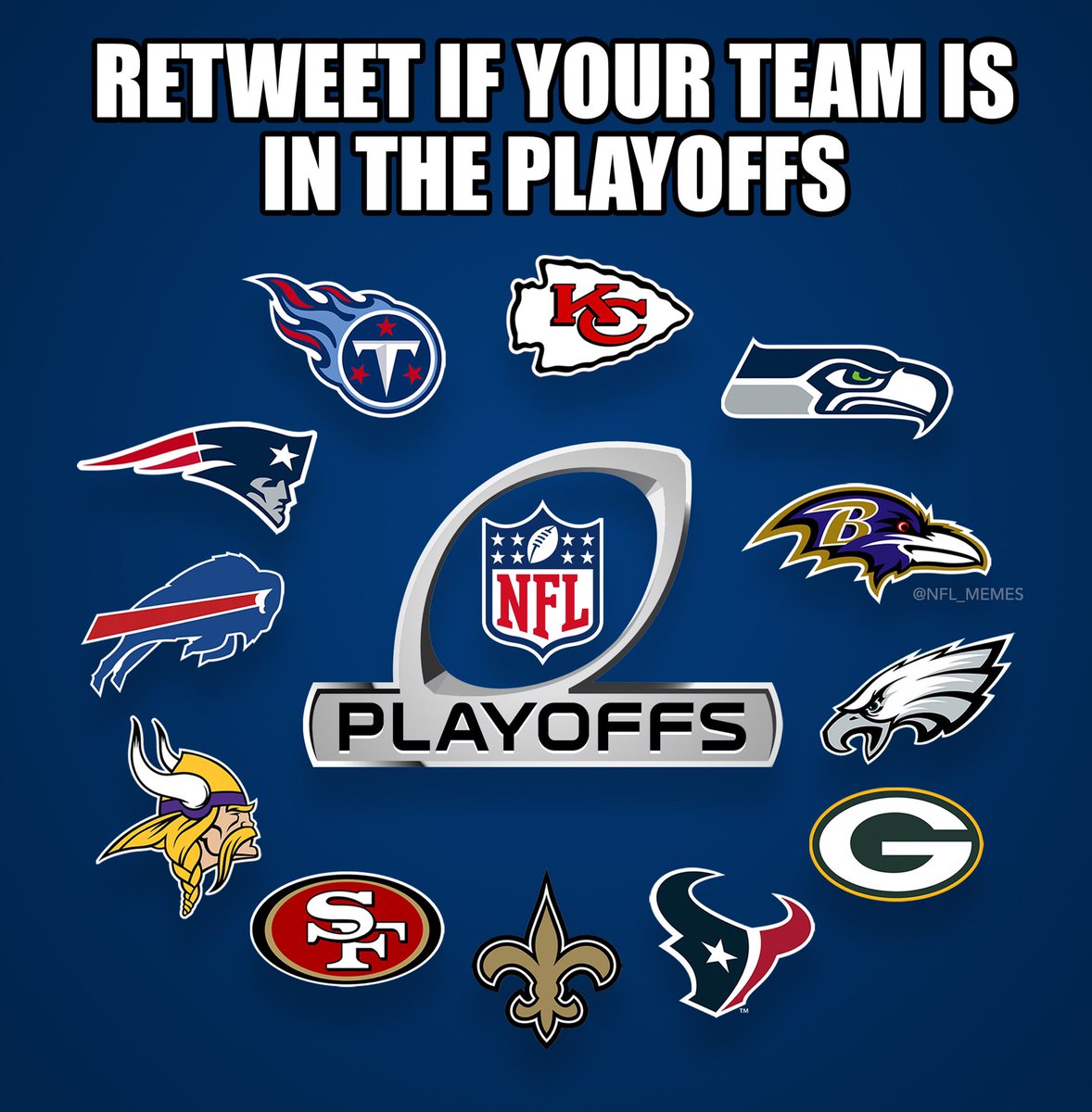 RT if your team is in the playoffs 👀