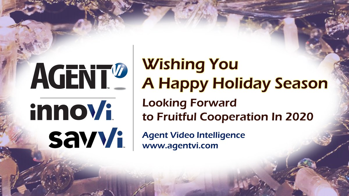 Wishing all our friends a happy new year. We look forward to meeting up in 2020! agentvi.com/contact-us/ #VideoAnalytics #Security #safety #newyears2020