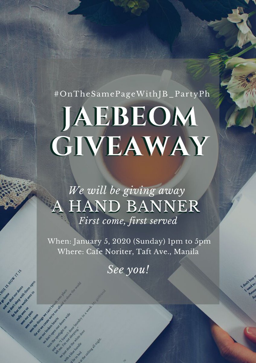 jcksnwng__'s tweet photo. Hi! Together with @jaebeom_tattet and @PHGOT7Updates will be givingaway handbanners. These are just limited quantities. 😊

See you there! 💚

#OnTheSamePageWithJB_PartyPH https://t.co/PAXs66lWVp