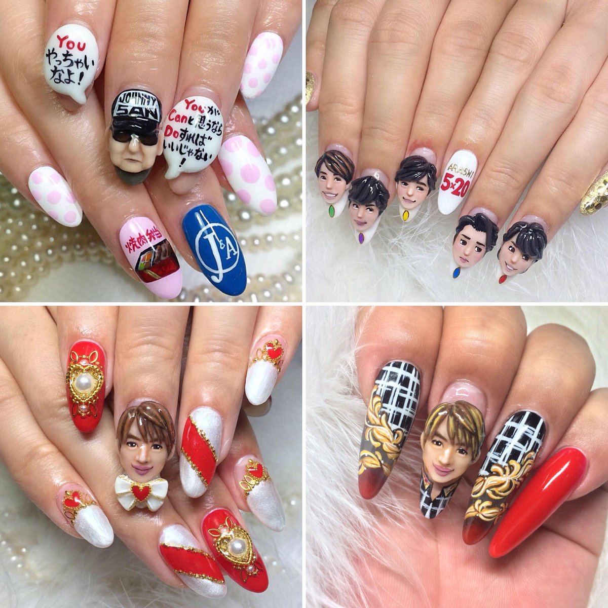 矢島 拓 على تويتر 続き ご本人に褒められたネイルシリーズ 強い人脈を持つ方が見せて下さいました 喜んで下さったようですー ジャニー喜多川 さんご家族 嵐 の皆様 平野紫耀 さん ネイル