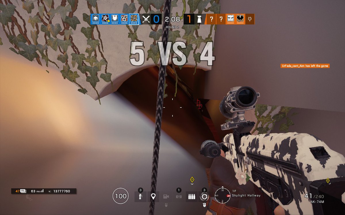 TheRealAermix's tweet photo. Hey @Rainbow6Game This has been happening to me randomly in games for a couple months, even in ranked. and when i say randomly in games i mean ever so often all the map just becomes broken and for the duration of that game on that map i can barely see. (i have more pictures) https://t.co/8K9DlaubJU