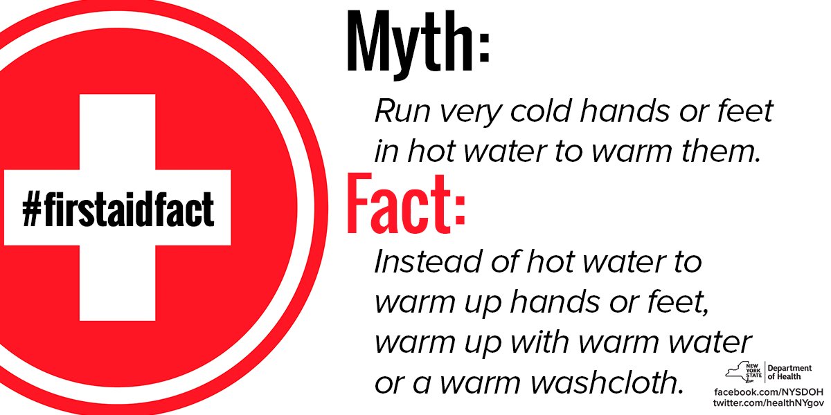 NYSDOH On Twitter What To Do If frostbite Strikes Instead Of Hot