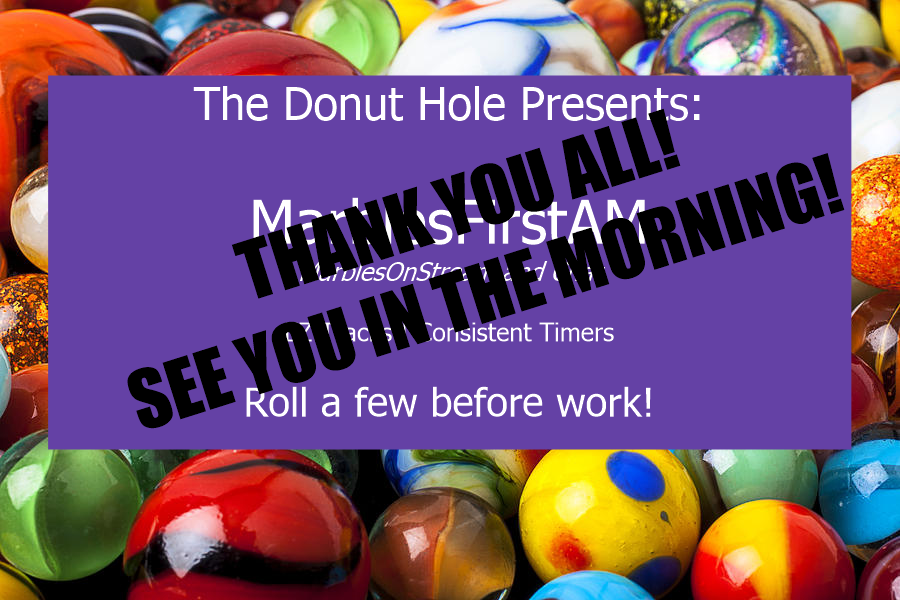 Donut2677's tweet photo. @WatchMixer @sinful_princ3ss Amazing, awesome and incredible Donut scuff for raiding someone who not only has follower-only chat on, but a 10 minute follow requirement for chatting. #BadMarbles
Try again tomorrow? ๐ https://t.co/IOOT9cQe30