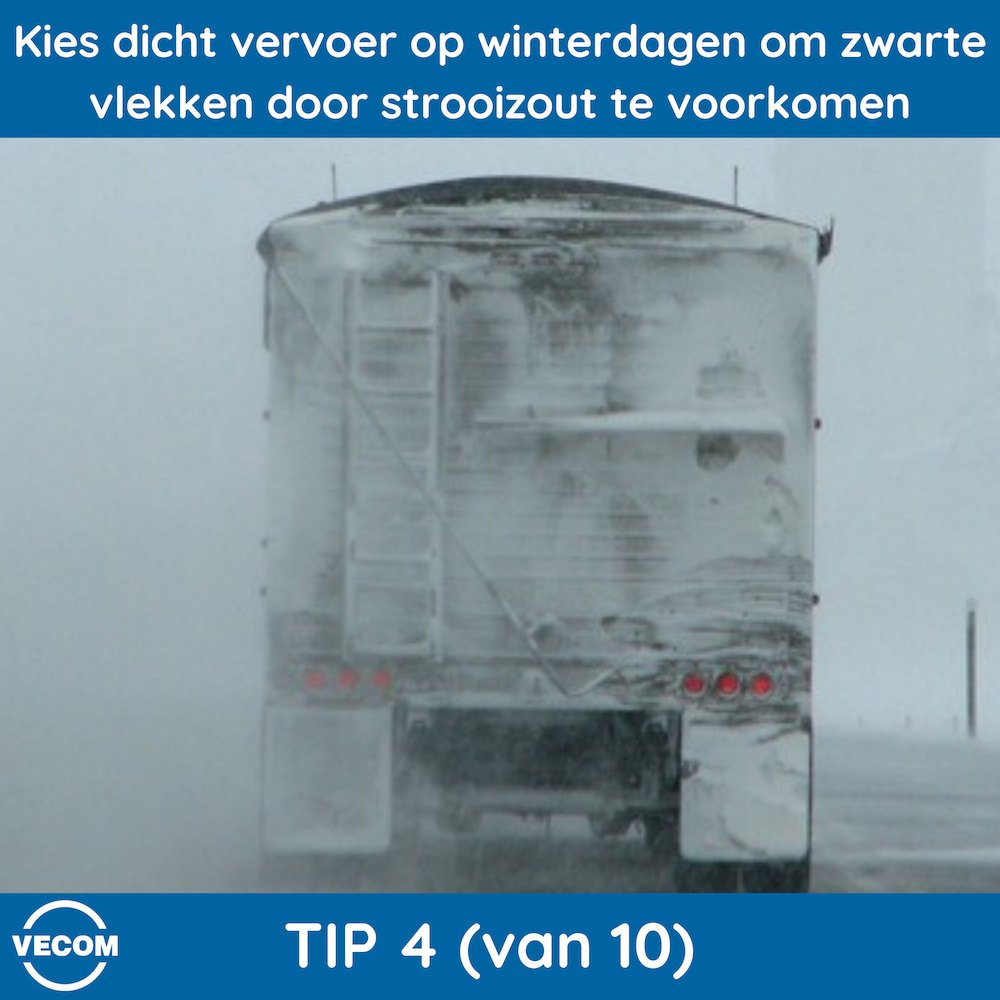 VecomNL's tweet photo. Tip 4: Kies dicht vervoer op winterdagen om zwarte vlekken door strooizout te voorkomen. Deze 10 tips zijn eerder gepubliceerd in Kijk op Oost Nederland. Het hele artikel in je mailbox ontvangen? Vraag hem hier aan: https://t.co/1PLGKWny1S https://t.co/avNUOPURWM