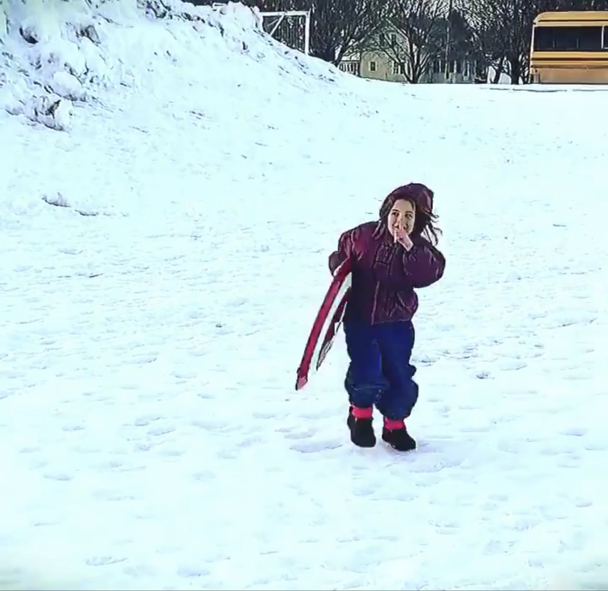 zoomiesart's tweet photo. "I have to get it out the garage before Morgan takes it sledding" 🥺 https://t.co/9mAYiDImwd