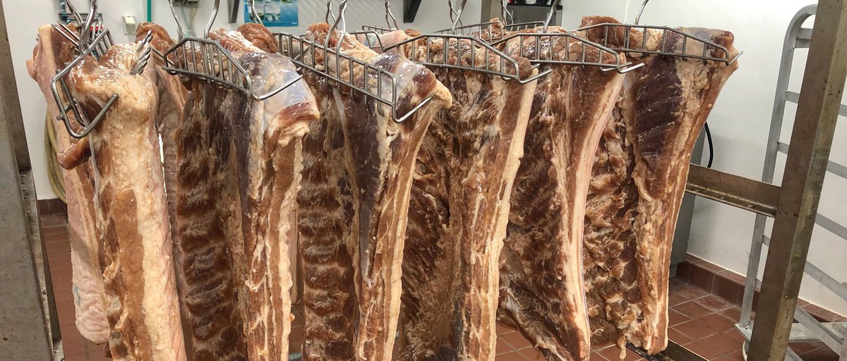 MizzouMeatLab's tweet photo. #NationalBaconDay is every day around here!...stop in 9-5:30 and kick off your celebrations the right way! #MizzouMeatMarket #BaconDay #MakingBacon #MeatMarket #StudentRan #SmallBusiness https://t.co/Rt5Zyjkohl