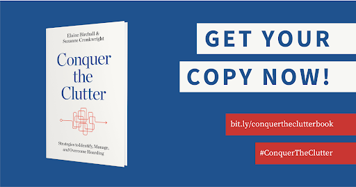 elainebirchall's tweet image. Looking to take back control of your life in the New Year? #ConquertheClutter can get you started! Learn more here: hoarding.ca/book/